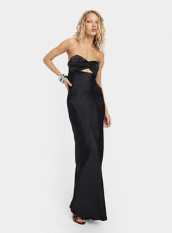 Faviola Strapless Maxi Dress Black
