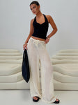 Darcie Knit Pants Beige