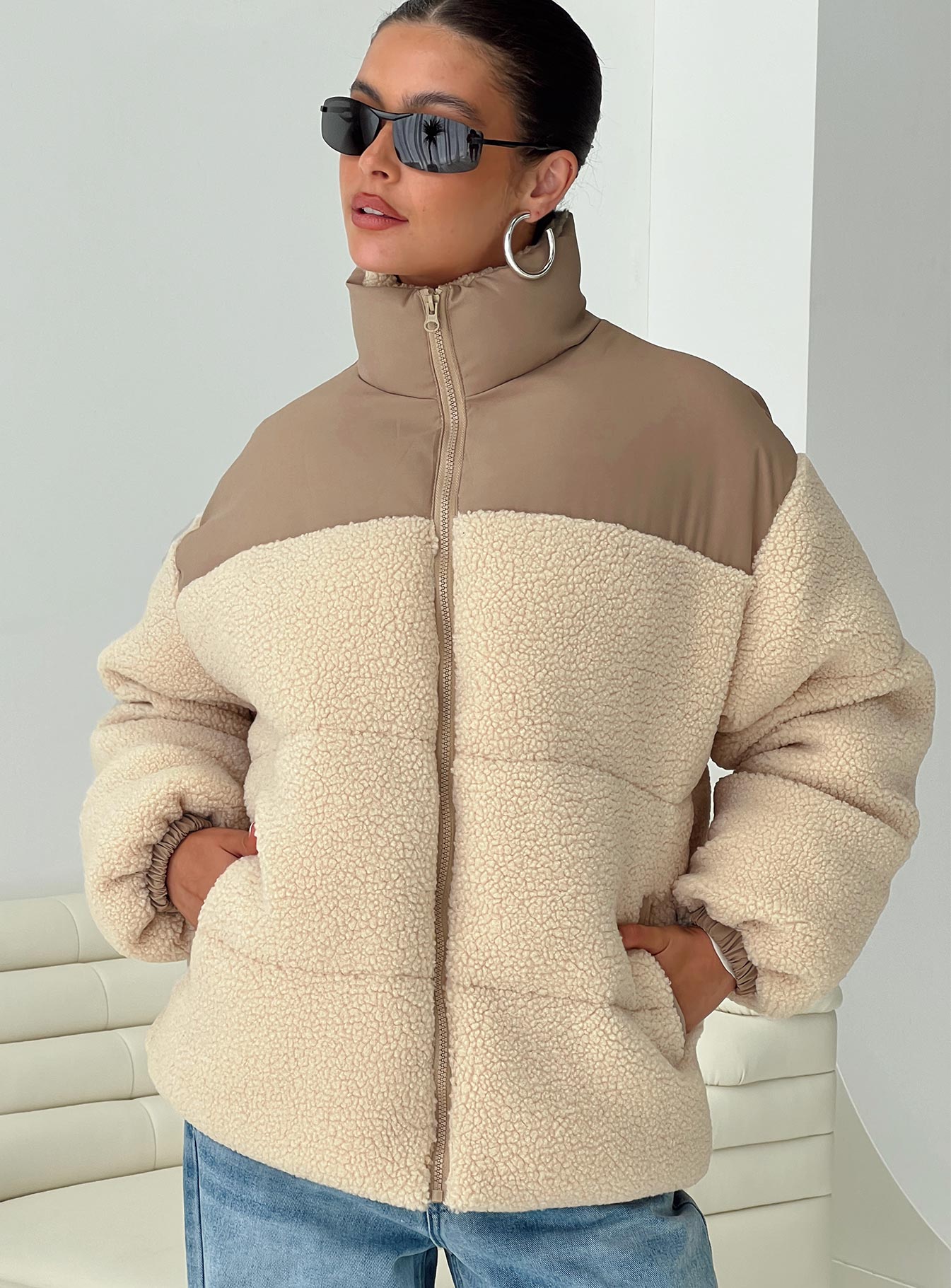 Teddy puffer on sale