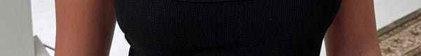 Baseline Square Neck Rib Vest Top