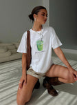 Love You So Matcha Graphic Top White