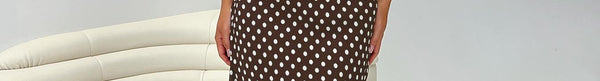 Jorjana Maxi Dress Brown Polka Dot