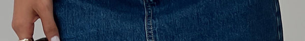 Nickei Denim Mini Skirt Mid Wash