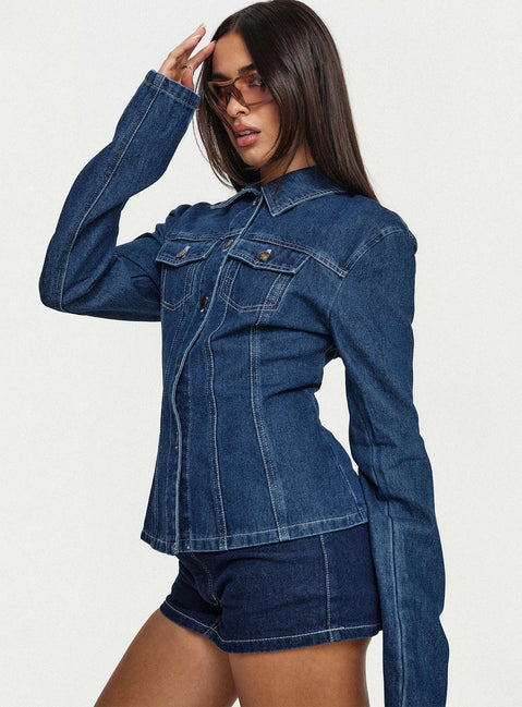 Rider Jacket Blue Denim