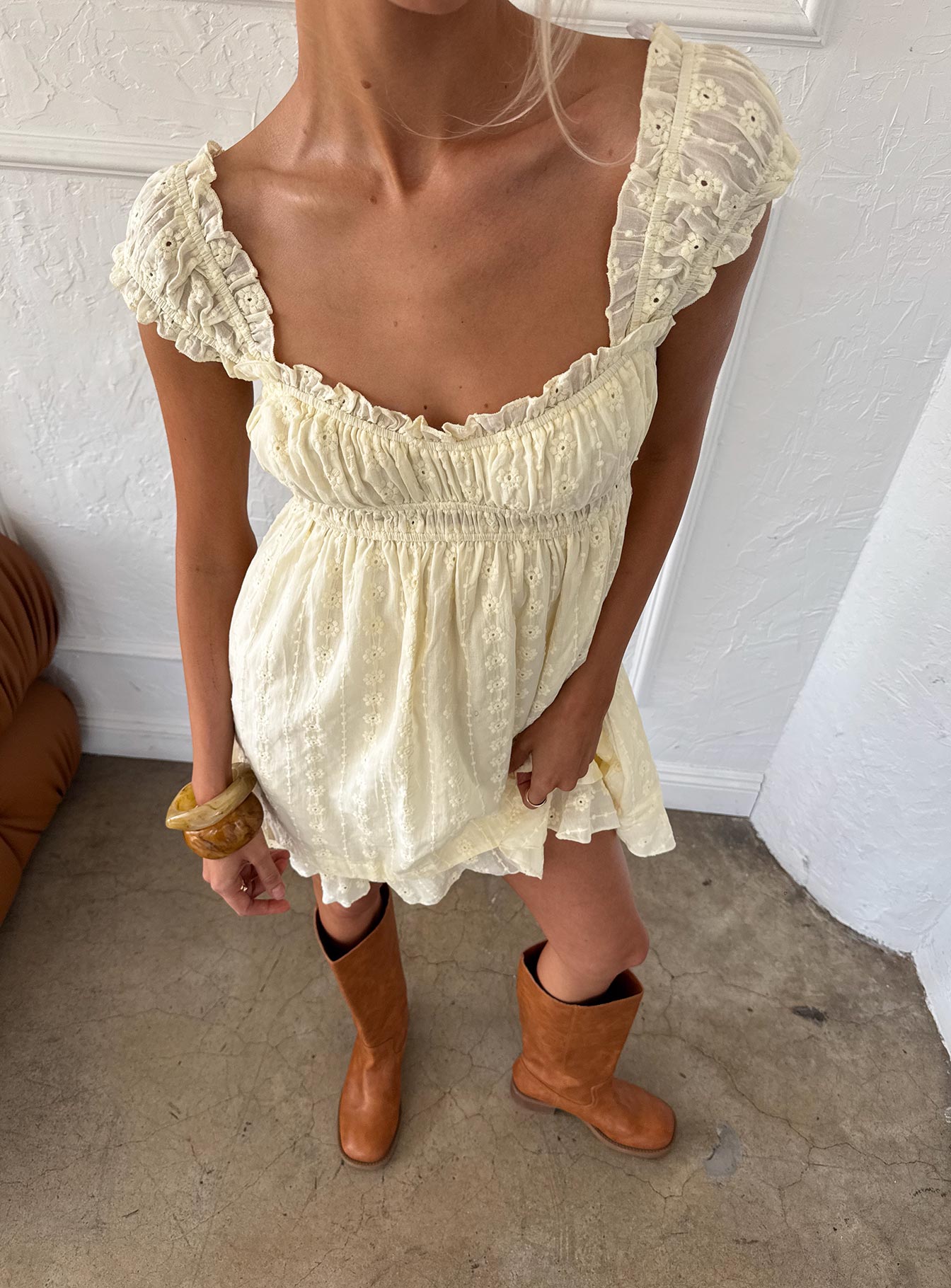 Carlita Mini Dress Yellow