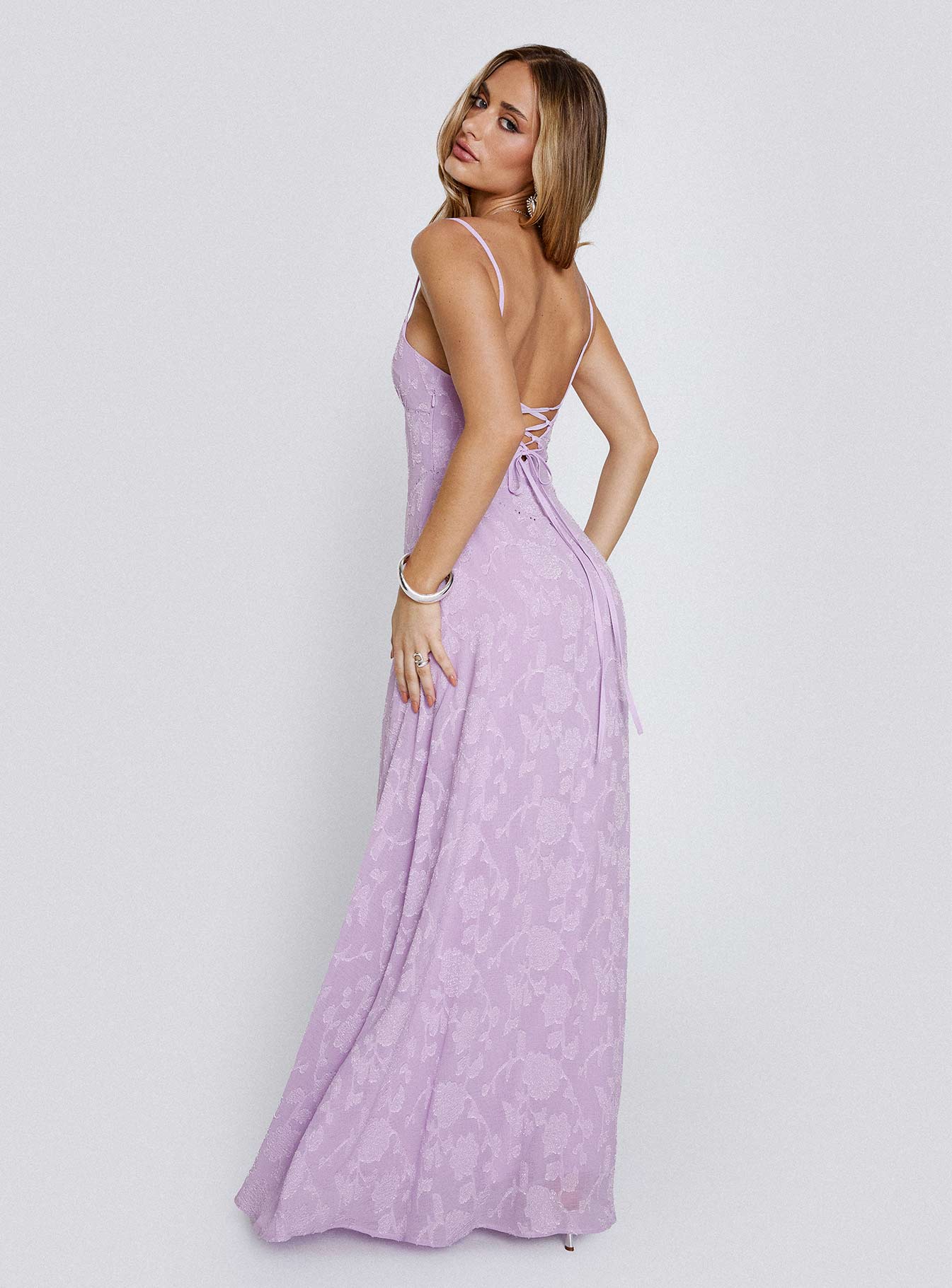 purple bridesmaid dresses with sunflowers Clarisse -811125 OFF Shoulder Ruffled Laced A-Line Dress 14 / OFF White