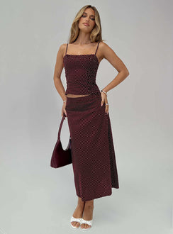 Shining Mirrors Set Burgundy