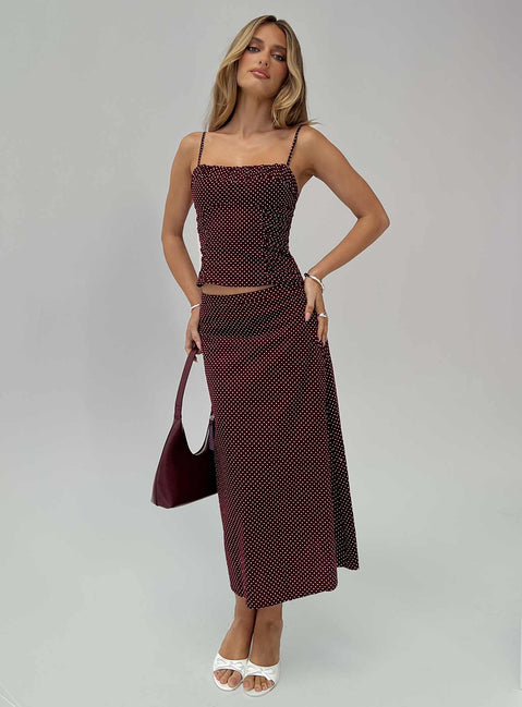 Shining Mirrors Set Burgundy