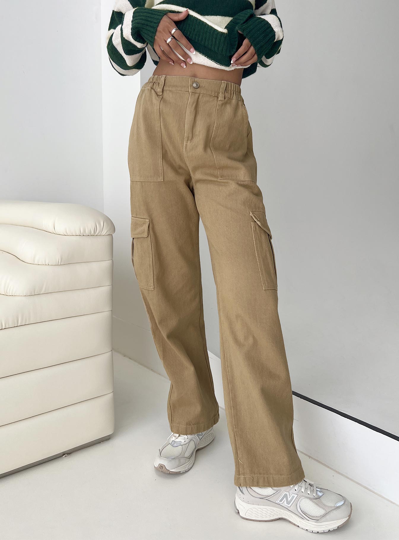 product Princess Polly  Pawley Cargo Pants Beige
