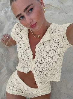 Sun Still Shines Crochet Set White Tall
