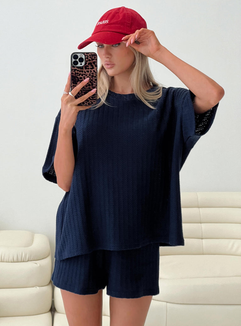 Cammie Knit Set Navy