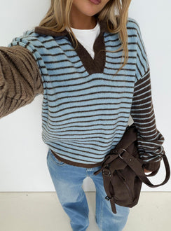 Maddelina Long Sleeve Rugby Top Multi Stripe