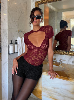 Giallo Bodysuit Burgundy