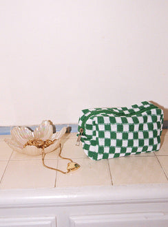 Zinny Cosmetics Case Green / White