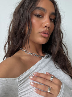 Good For You Necklace Silver