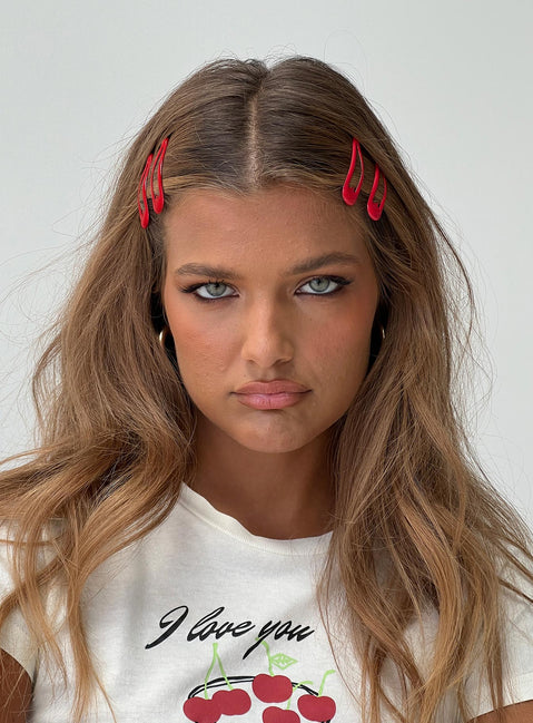 Hair clip pack Pack of 4, snap clip style