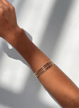 Gold-toned bracelet Cuff style