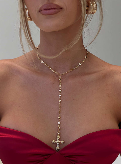 Sweet Talk Necklace Gold