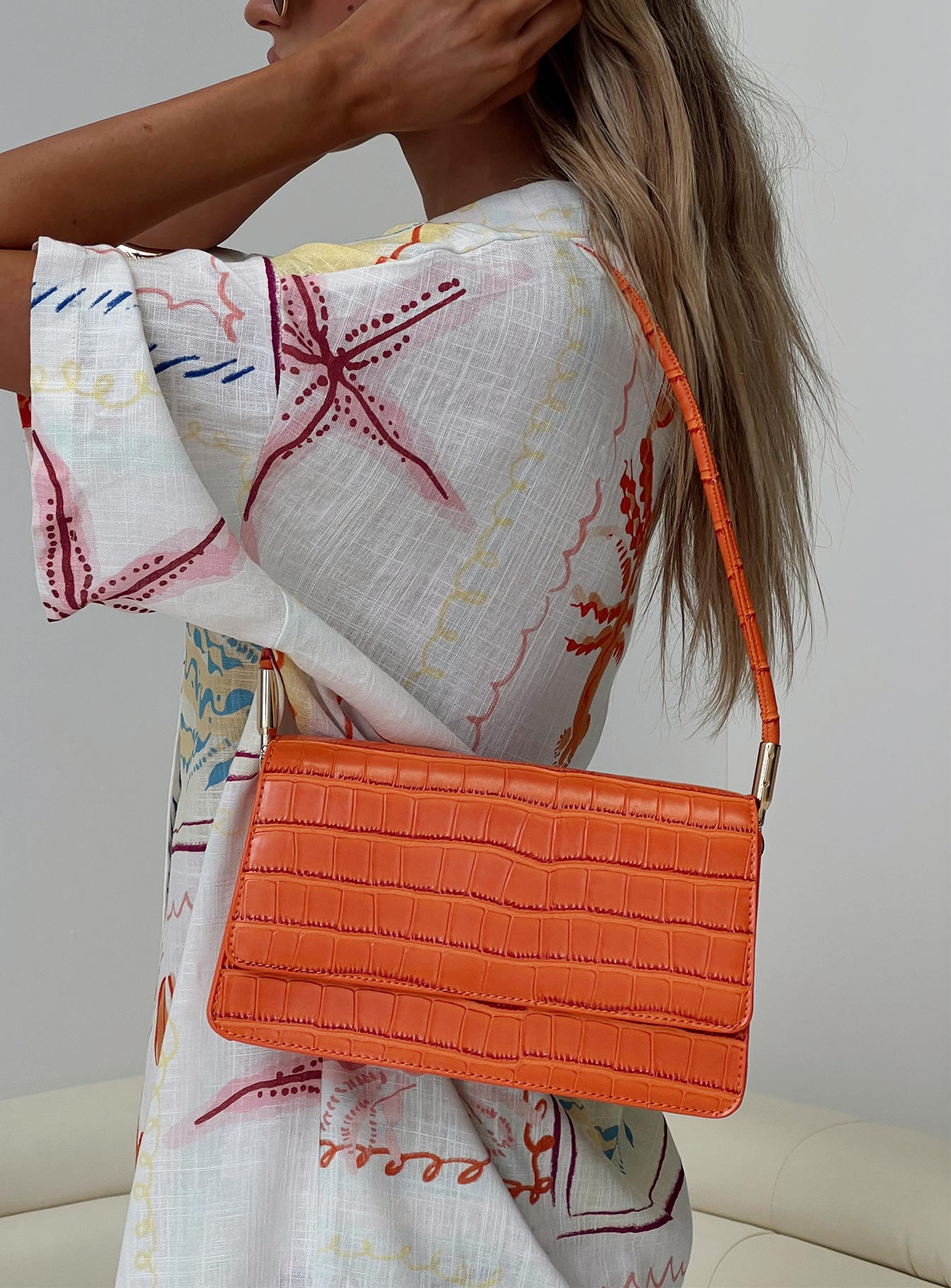 Orange croc bag sale