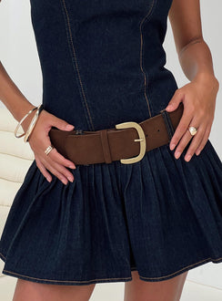 Lunah Low Waist Belt Brown
