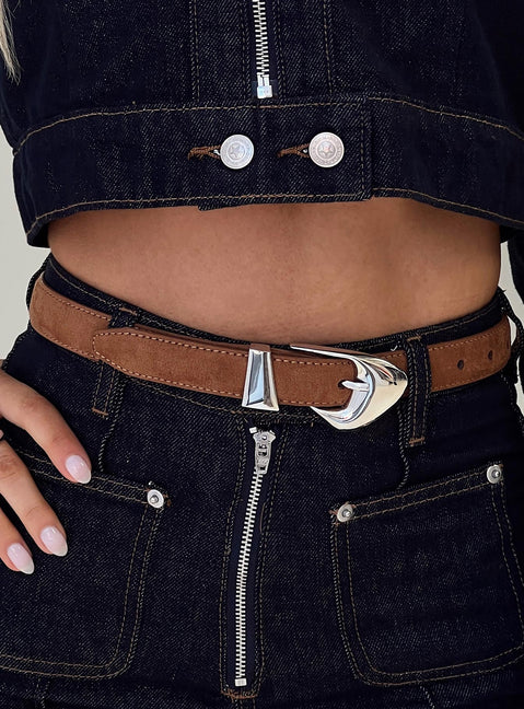 You're Strong Belt Brown / Silver
