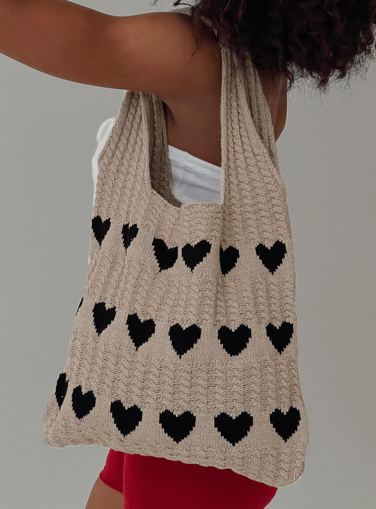 You've Got The Love Crochet Bag Beige