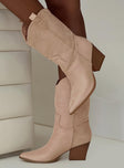 Jessie Cowboy Boots Beige