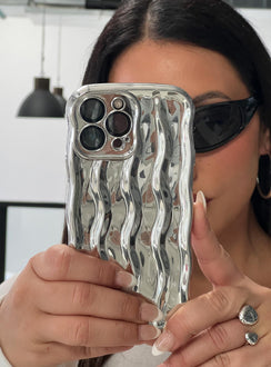 Keep Talking iPhone Case Silver
