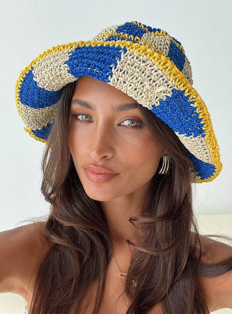 Count Me In Crochet Bucket Hat Multi