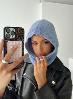 Frostwind Knit Hood Blue