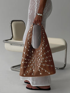 Savenna Stud Bag Brown