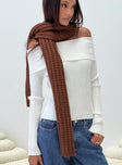 Scarf Soft knit material Good stretch 