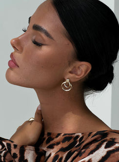 Doorknocker Earrings Gold