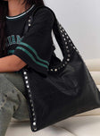 Tell The Truth Studded Bag Black / Silver