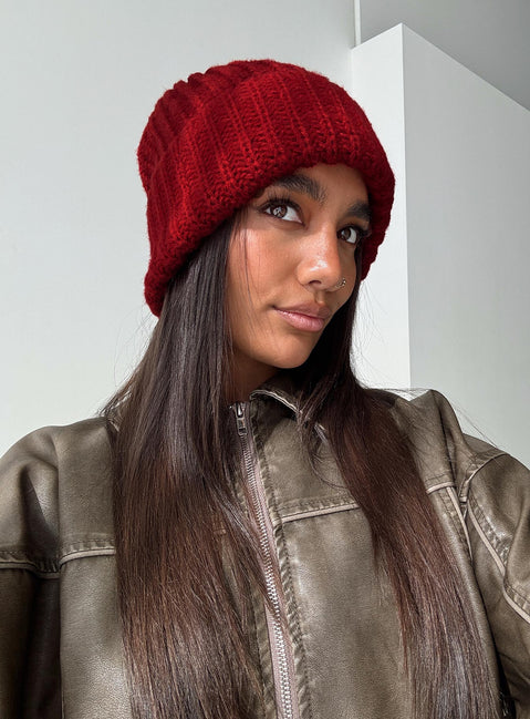 Cold Out There Beanie Red