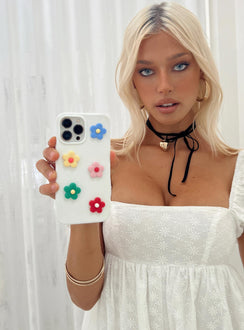 iPhone case Plastic style 3D flower detail