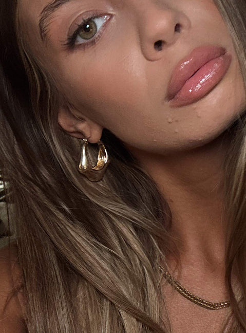 Maesie Hoop Earrings Gold