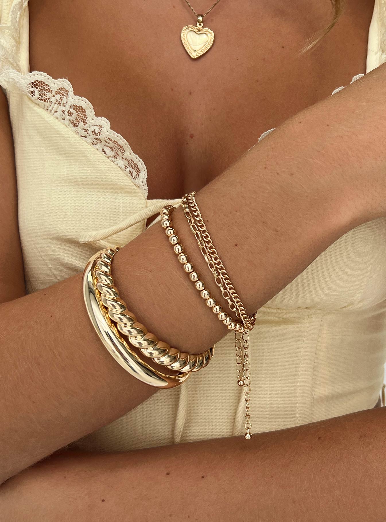Cerena Bracelet Pack Gold | Princess Polly