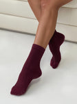 Crew socks Knit-like material  Good stretch