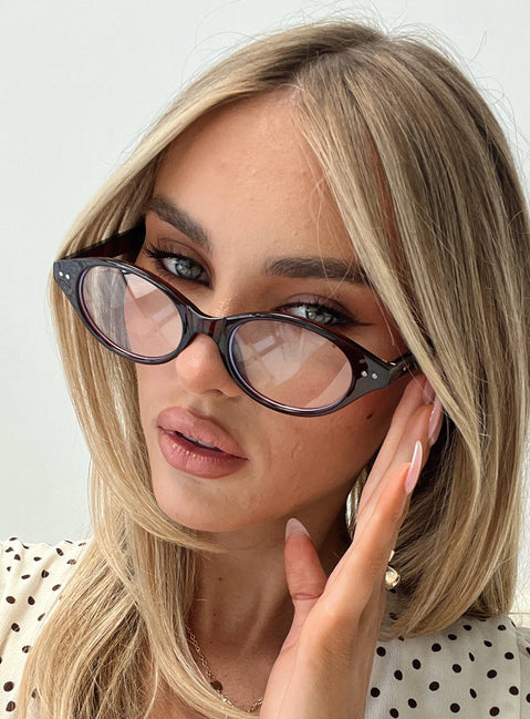 Aguilera Blue Light Glasses Brown