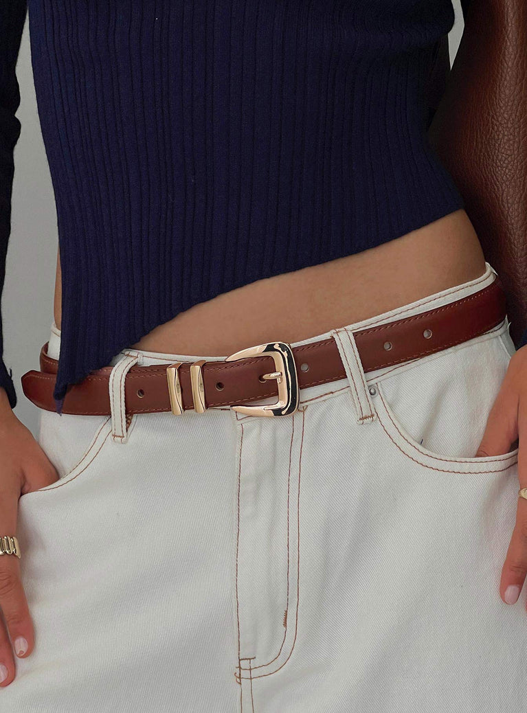 Secret Moments Belt Brown / Gold