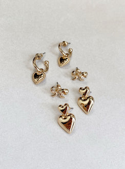 Stick With Me Earring Pack Gold