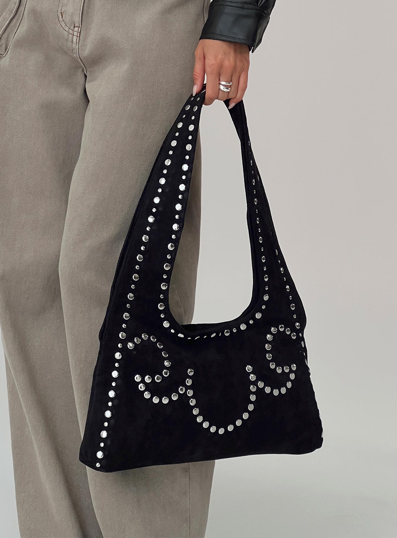 Lemoni Stud Bag Black