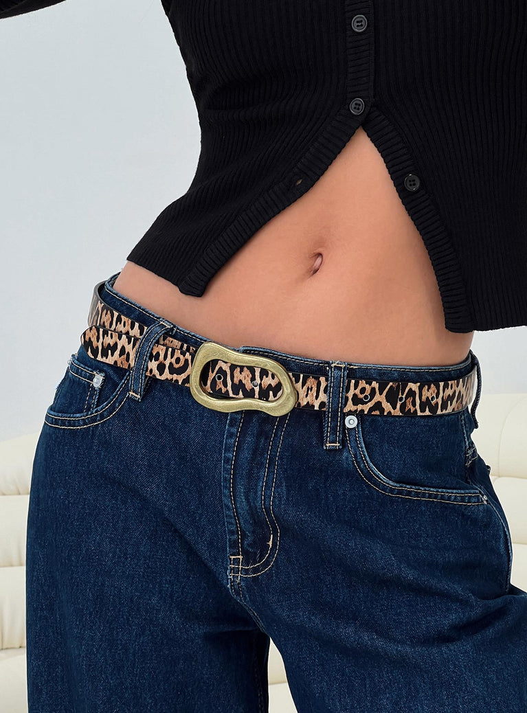 Leto Belt Leopard / Gold