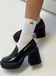 Crew socks Cherry graphic Good stretch