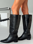 Rashi Knee High Boots Black