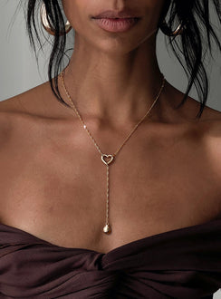 Reach Me Necklace Gold