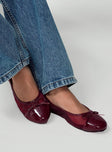 Therapy Ally Ballet Flats Cherry