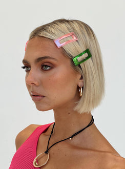 Hair clip pack Transparent design  Pack of four  Lightweight