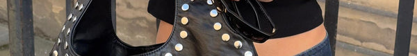 Tell Truth Studded Bag Silver